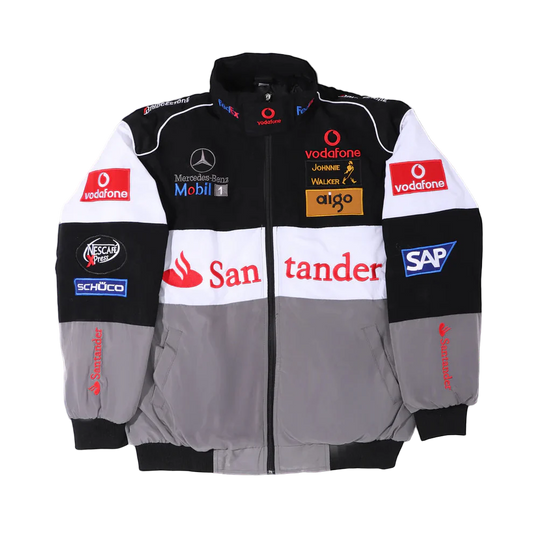 Mercedes gray vintage racing jacket