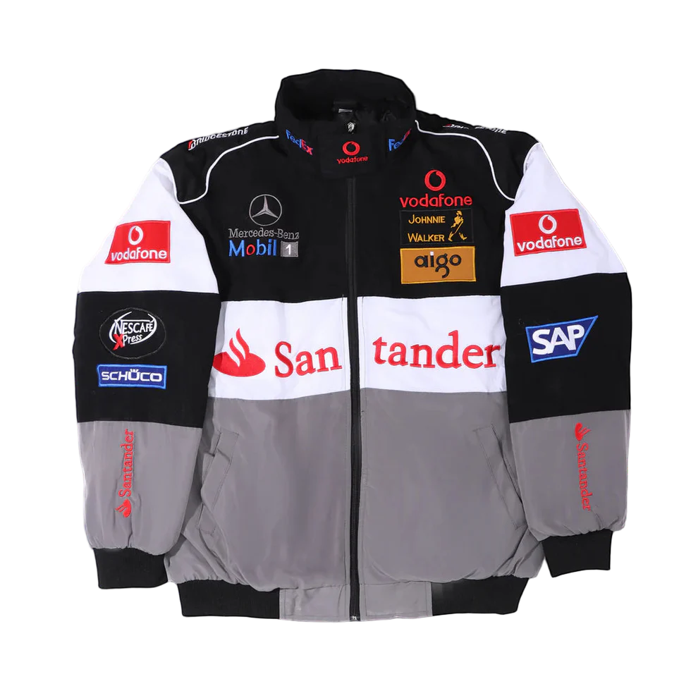 Mercedes gray vintage racing jacket