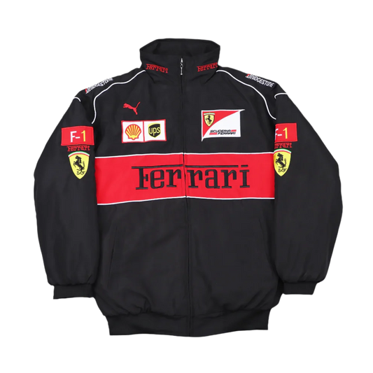 Ferrari black vintage racing jacket